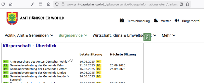 ein HardCopy zur Anschauung